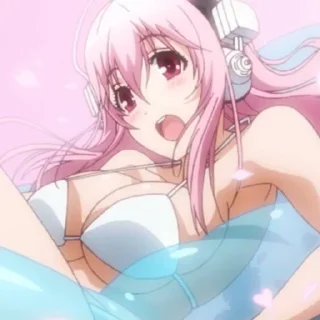 😀 emoji super sonico @stickerspackanime Telegram sticker 20 of 75