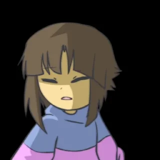 Sticker from •/ Frisk /• by : @Undertale_Stickers
