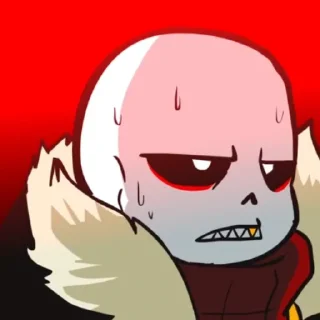 ❤️ emoji Fell!Sans by : @Undertale_Stickers Telegram sticker 10 of 32