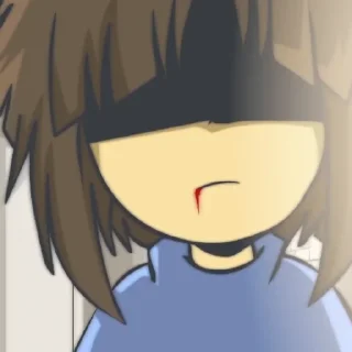 💜 emoji •/ Frisk /• by : @Undertale_Stickers Telegram sticker 9 of 38