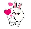 😙 emoji brown and cony's love supercharged Telegram sticker 17 of 31