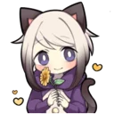🌻 emoji siamese neko Telegram sticker 7 of 40