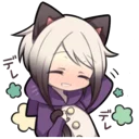 😅 emoji siamese neko Telegram sticker 16 of 40