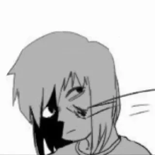 🔪 emoji 🖤 Chara 🔪 by : @Undertale_Stickers Telegram sticker 9 of 36