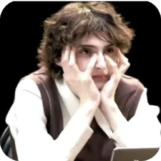 🫥 emoji Finn Wolfhard🫦 Telegram sticker 22 of 58