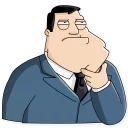 🤔 emoji American Dad! Telegram sticker 2 of 20