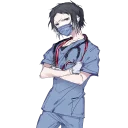 😒 emoji Akutagawa Ryunosuke by Roka Telegram sticker 24 of 120