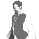 😶 emoji Akutagawa Ryunosuke by Roka Telegram sticker 23 of 120