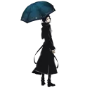 ☔ emoji Akutagawa Ryunosuke by Roka Telegram sticker 6 of 120