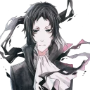😒 emoji Akutagawa Ryunosuke by Roka Telegram sticker 22 of 120