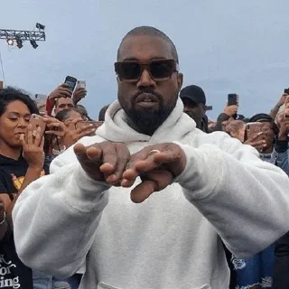 😐 emoji 'Kanye West | @iStickerLand, Telegram sticker 6 of 56