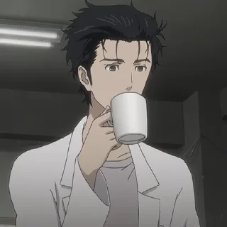 ⌛️ emoji Okabe Rintarou [@TodorokiShouto] Telegram sticker 13 of 90