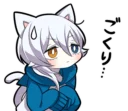 😓 emoji WHITE KITTEN 4 Telegram sticker 10 of 40