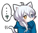 ❓ emoji WHITE KITTEN 4 Telegram sticker 6 of 40