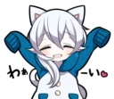 😄 emoji WHITE KITTEN 4 Telegram sticker 24 of 40