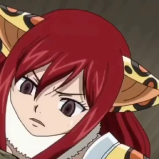😦 emoji Erza Scarlet 🎥 @RealmOfTheFuture Telegram sticker 16 of 64
