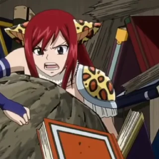 🙄 emoji Erza Scarlet 🎥 @RealmOfTheFuture Telegram sticker 17 of 64