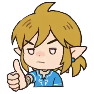👍 emoji Link & Zelda (@thehyrulefantasyita) Telegram sticker 5 of 20