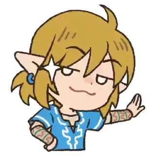 😏 emoji Link & Zelda (@thehyrulefantasyita) Telegram sticker 16 of 20