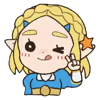 😉 emoji Link & Zelda (@thehyrulefantasyita) Telegram sticker 12 of 20