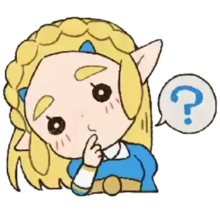 ❓ emoji Link & Zelda (@thehyrulefantasyita) Telegram sticker 9 of 20