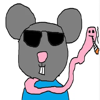 🐭 emoji t.me/mouseworm Telegram sticker 8 of 120