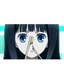 😦 emoji Yuuko Shionji @Nekosticker Telegram sticker 8 of 16