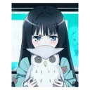 ☹ emoji Yuuko Shionji @Nekosticker Telegram sticker 10 of 16