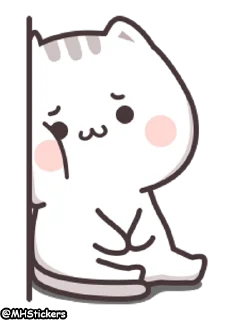 ☹️ emoji @MHStickers Kawaii Neko Chan 3 Telegram sticker 23 of 25