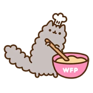 🍰 emoji pusheen cat Telegram sticker 23 of 70