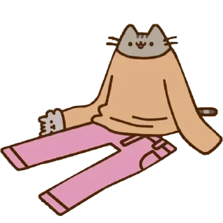 👕 emoji pusheen cat Telegram sticker 14 of 70