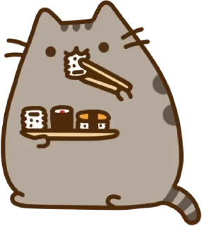 🍤 emoji pusheen cat Telegram sticker 21 of 70