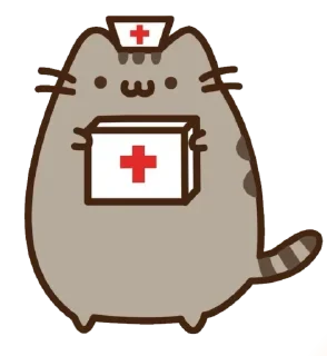 🚑 emoji pusheen cat Telegram sticker 8 of 70