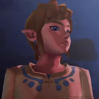 😔 emoji Zelda Animated (@thehyrulefantasyita) Telegram sticker 17 of 26