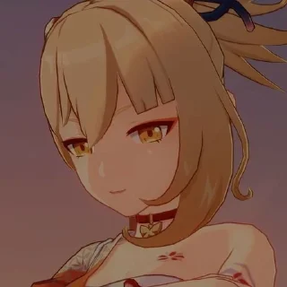 😏 emoji Yoimiya Telegram sticker 10 of 34