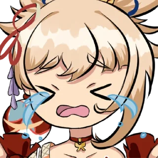 😭 emoji Yoimiya Pack 🎇 Telegram sticker 11 of 48