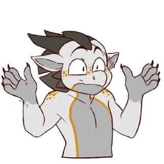 🤔 emoji Kobold Dexy Telegram sticker 20 of 39