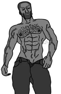 🥴 emoji Gigachad Wojak Telegram sticker 13 of 54