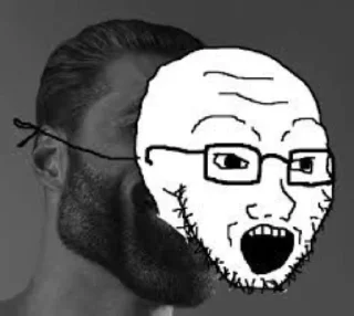 🥴 emoji Gigachad Wojak Telegram sticker 9 of 54