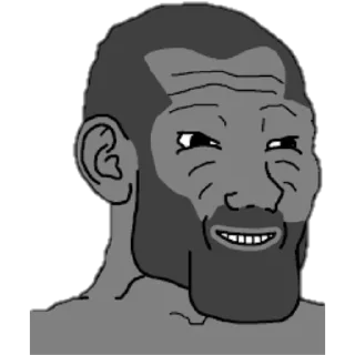 🥴 emoji Gigachad Wojak Telegram sticker 6 of 54