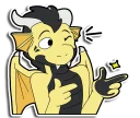 ✨ emoji Luke Mortora - the Banana Dragon Telegram sticker 22 of 37
