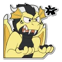 😤 emoji Luke Mortora - the Banana Dragon Telegram sticker 6 of 37