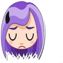 😪 emoji @TelStick-Violet Telegram sticker 9 of 29