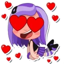 😍 emoji @TelStick-Violet Telegram sticker 23 of 29