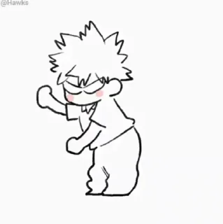 🕺 emoji (@Tengen) Bakugou Katsuki Telegram sticker 15 of 45