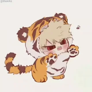 🐯 emoji (@Tengen) Bakugou Katsuki Telegram sticker 6 of 45