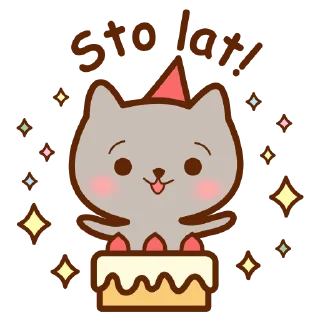 🥳 emoji Kotek Polski Telegram sticker 20 of 40