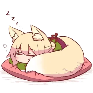 😴 emoji Kitsune | @Onishiki @OniGP Telegram sticker 19 of 89