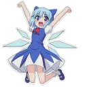 🙌 emoji Cirno⑨ Telegram sticker 3 of 31