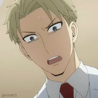 😰 emoji 🎥 Loid Forger (@TodorokiShouto) Telegram sticker 20 of 50